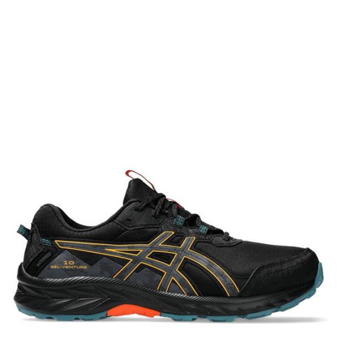 アシックス Asics 【 Gel-Venture 10 Waterproof Trail Running Shoes Mens Men Black/Grey 】 シューズ 運動靴 メンズ スポーツ アウトドア ランニング マラソン シューズ メンズシューズ メンズ 黒色 ブラック 灰