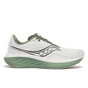 サッカニー Saucony 【 Ride 18 Running Shoes Mens Men White/Olive 】 シューズ 運動靴 メンズ スポーツ ア...