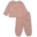 Hello World 【 Quilted Clothing Set Babies Baby Pink 】 キッズ ベビー マタニティ ベビーファッション 上下...