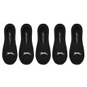 Slazenger 【 5 Pack Invisible Socks Mens Men Black 】 ソックス・靴下 メンズ インナー 下着 ナイトウェア メンズ 靴下 レッグウェア 靴下 メンズ 黒色 ブラック