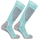 サロモン Salomon 【 2-Pack Ski Socks Womens Women Blue 】 2個入 ソックス・靴下 レディース スポーツ アウトドア...