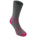 Karrimor 【 Merino Fibre Lightweight Walking Socks Ladies Women Grey/Fuchsia 】 ソッ...