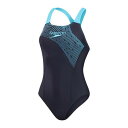 スピード Speedo 【 Womens Medley Logo 1 Piece Women Navy 】 レディース ロゴ スポーツ アウトドア 水泳 競技水...