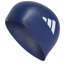 アディダス Adidas 【 3-Stripes Swim Cap Adults Unisex Dk Blue/Wht 】 キャップ 帽子 スポーツ アウトドア 水泳 スイムキャップ 水泳帽 ユニセックス 青色 ブルー