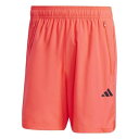 アディダス Adidas 【 Train Essentials Woven Training Shorts Mens Men Lcid Rd/Blk 】 Woven ウーブン トレーニング ショーツ メンズ スポーツ アウトドア フィットネス トレーニング ウェア メンズウェア パン(4)