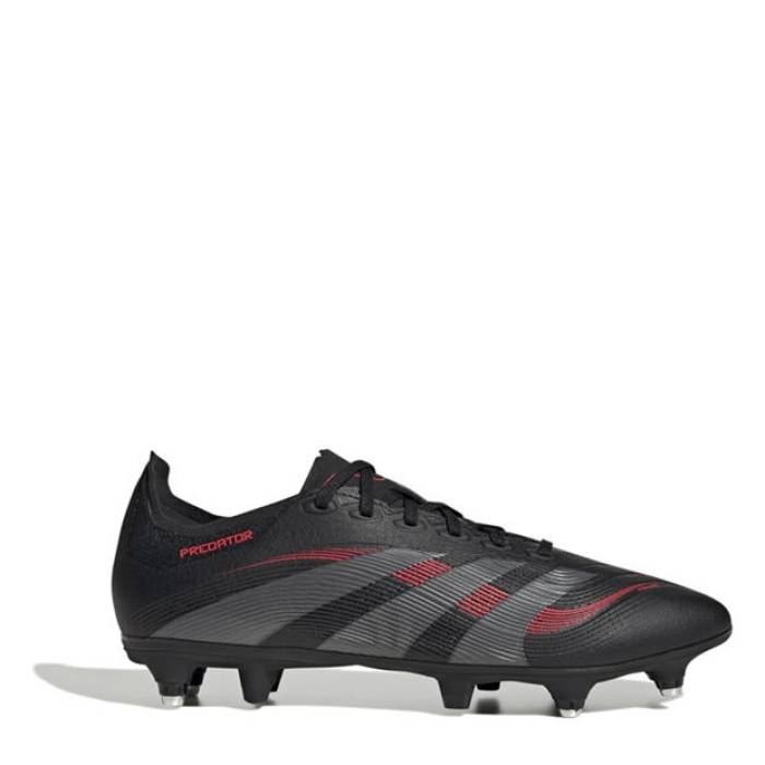 アディダス Adidas 【 Predator League Soft Ground Football Boots Men Black/Grey 】 プレデター...
