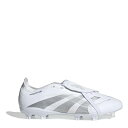 アディダス Adidas 【 Predator League Fold-Over Tongue Firm Ground Football Boots Men White/Silver 】 プレデター フットボール ブーツ スポーツ アウトドア サッカー フットサル サッカー シューズ スパイク メ(4)