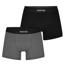 Firetrap 【 2 Pack Trunks Men Black/Stripe 】 インナー 下着 ナイトウェア メンズ インナー 下着 ボクサーパンツ メンズ 黒色 ブラック Stripe ストライプ