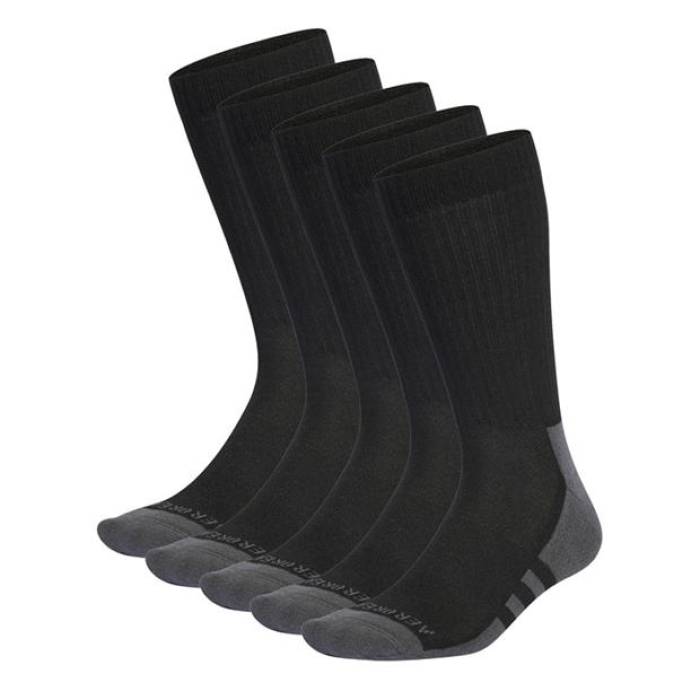 ǥ Adidas  Aeroready Crew 6 Pack Socks Ld00 Women Black/Grey  롼...