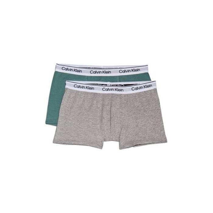 Х󥯥饤 Calvin Klein  2 Pack Trunks Junior Kids Gry/Blu 0Ud  å ٥...