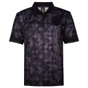 Score Draw 【 England 1990 Black Out Retro Shirt Men 】 黒色 ブラック レトロ スポーツ アウトドア サッカ...
