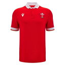 Macron 【 Welsh Rugby Union Home Shirt 2024 Womens Men Red/White 】 ラグビー Union ユニオ...