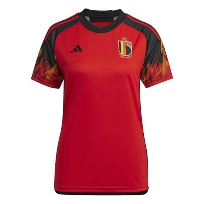 アディダス Adidas 【 Belgium Home Shirt 2022 Womens Women Red/Black 】 レディース スポーツ アウトドア...