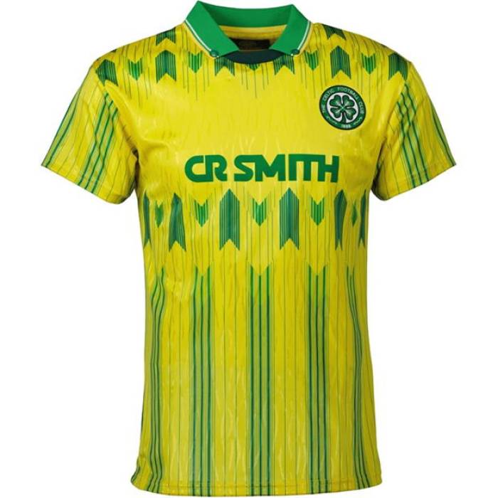 Team 【 Celtic Retro Home Shirt 1989 1991 Adults Men Yellow 】 レトロ スポーツ アウトドア サッカー...