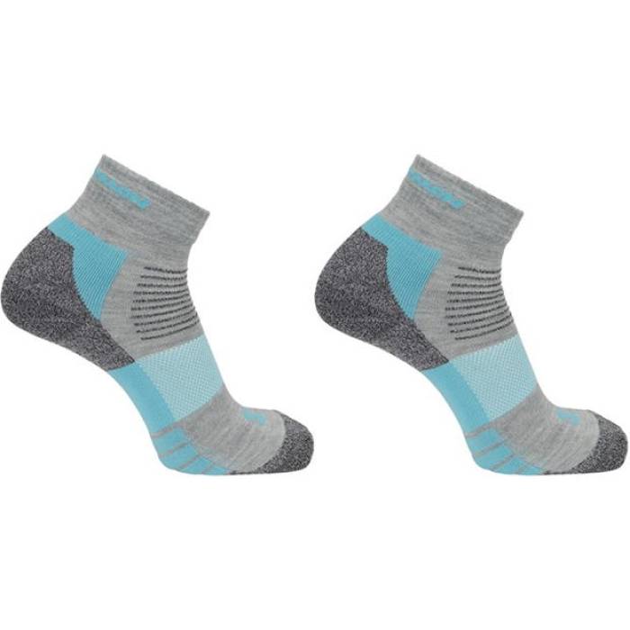  Salomon  Merino 2-Pack Women Grey/Blue  2 ݡ ȥɥ ȥɥ ...