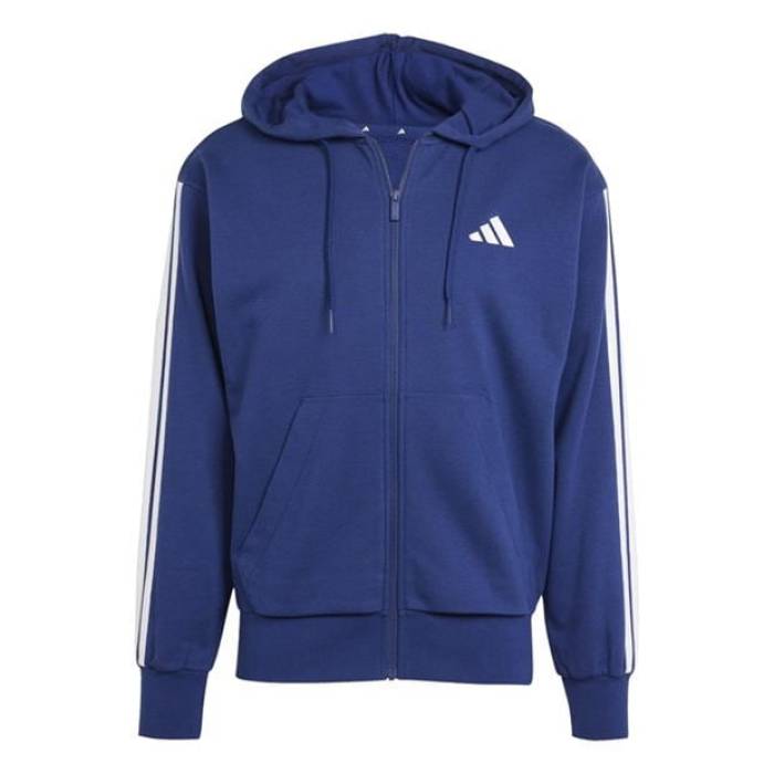 ǥ Adidas  Essentials French Terry 3-Stripes Zip Hoodie Mens Men L...