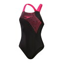 スピード Speedo 【 Medley Medalist Swimsuit Women Black/ Pink 】 水着 スポーツ アウトドア 水泳 競技水着...