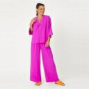 Be You 【 Crinkle Top And Trouser Co-Ord Set Women Purple 】 レディースファッション その他 レディース...