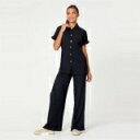 Be You 【 Plisse Shirt And Trouser Co-Ord Set Women Black 】 レディースファッション その他 レディース...