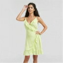 Be You 【 Wrap Beach Dress Women Lime 】 wrap ラップ ドレス レディースファッション その他 レディース ライム