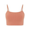 Hiit 【 Seamless Ribbed Bralette Women Orange 】 スポーツ アウトドア スポーツウェア アクセサリー スポーツ用インナー レディースインナー スポーツブラ レディース orange 橙・オレンジ