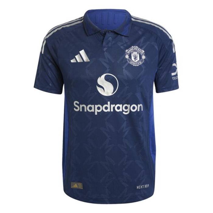 アディダス Adidas 【 Manchester United Authentic Away Shirt 2024 2025 Adults Men Blue ...