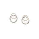 Miso 【 Loop Stud Earring Women Crystal 】 ジュエリー アクセサリー レディースジュエリー アクセサリー イヤリング レディース