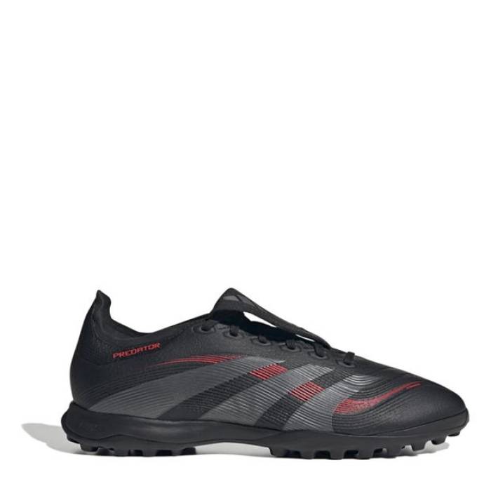 アディダス Adidas 【 Predator League Fold-Over Tongue Astro Turf Football Boots Men Black/Grey 】 プレデター ターフ フットボール ブーツ スポーツ アウトドア サッカー フットサル サッカー シューズ スパイ