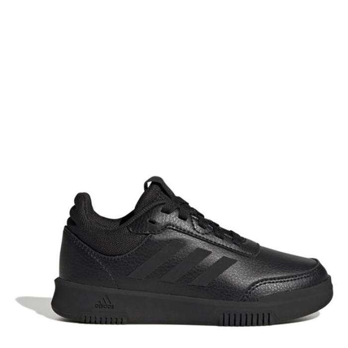 アディダス Adidas 【 Tensaur 3 Junior Trainers Kids Triple Black 】 シューズ スニーカー キッズ ベビー マタニティ キッズファッション 靴 スニーカー ジュニア キッズ 黒色 ブラック(4)