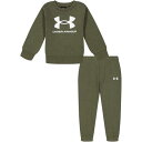 アンダーアーマー Under Armour 【 Armour Big Logo Set Infant Boys Baby Marine/White 】 ロゴ キ...