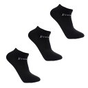 Everlast 【 3 Pack Trainer Socks Junior Kids Black 】 トレーナー ソックス・靴下 キッズ ベビー マタニティ ...