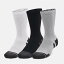 アンダーアーマー Under Armour 【 Armour Ua Performance Tech 3-Pack Crew Socks Unisex Men Blk/Gry..