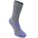 Karrimor 【 Merino Fibre Midweight Walking Socks Ladies Women Grey/Lilac 】 ソックス・靴...