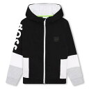 ボス Boss 【 Large Logo Zip Hoodie Juniors Kids 】 ロゴ フーディー パーカー キッズ ベビー マタニティ キッズファ...