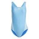 アディダス Adidas 【 3-Stripes Swimsuit Women Blue/Green 】 水着 スポーツ アウトドア 水泳 競技水着 レディース競技水着 レディース 青色 ブルー green 緑・グリーン