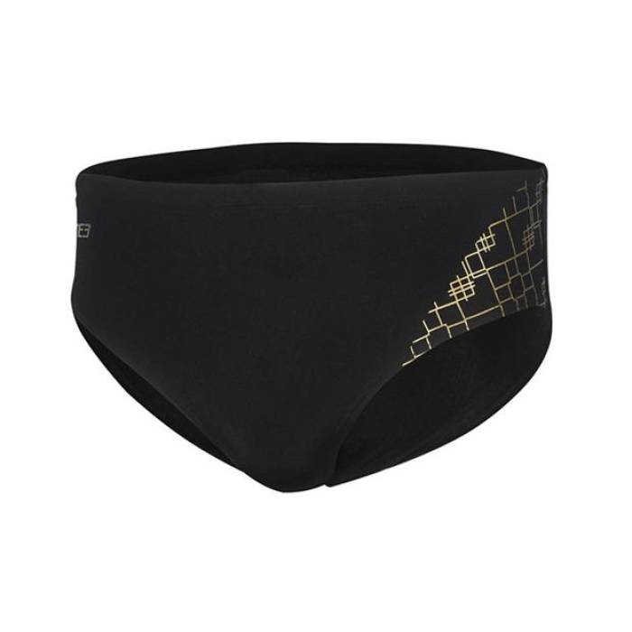 Zone3 【 Iconic Briefs Men Black/Gold 】 スポーツ アウトドア 水泳 競技水着 メンズ競技水着 メンズ 黒色 ブラック ゴールド
