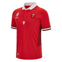 Macron 【 Wales Rwc 2023 Rugby Home Shirt Adults Men Red 】 ラグビー スポーツ アウトドア ラグビー ウ...