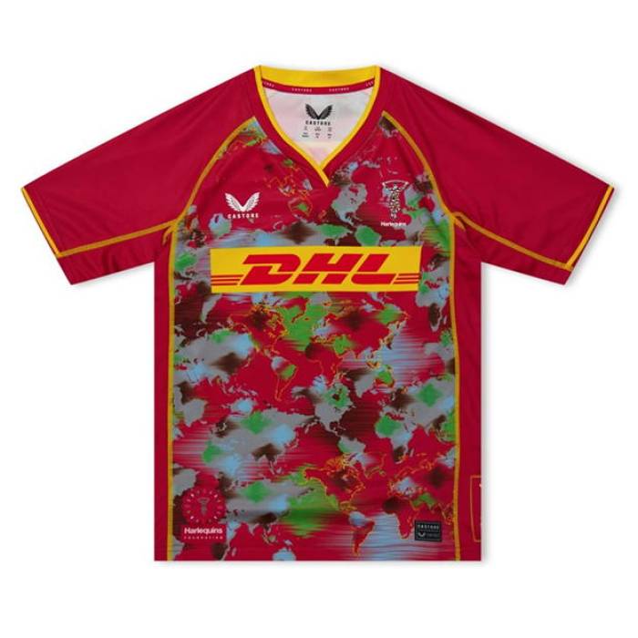 Castore 【 Harlequins Big Game Shirt 2024 2025 Juniors Kids 】 Game ゲーム スポーツ アウトドア ラグビー ウェア シャツ ジュニア キッズ