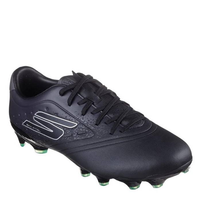 スケッチャーズ Skechers 【 Razor Gold Firm Ground Football Boots Men Black/Silver 】 ゴールド...