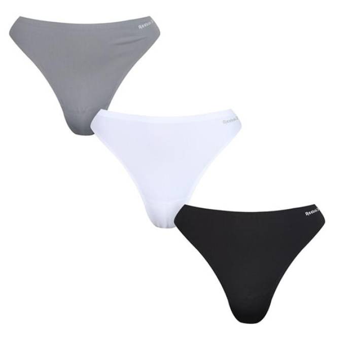 ꡼ܥå Reebok  3 Pack Rae Thongs Ladies Women Blk/Wht/Gry  ʡ  ʥ...