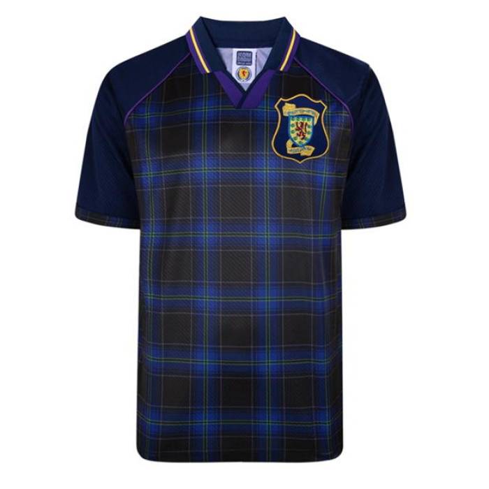 Score Draw 【 Scotland '96 Home Shirt Adults Men Blue 】 スポーツ アウトドア サッカー フットサル メンズ...