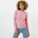 ジャック ウィルス Jack Wills 【 Tinsbury Merino Wool Blend Cable Knitted Jumper Women 】 レ...
