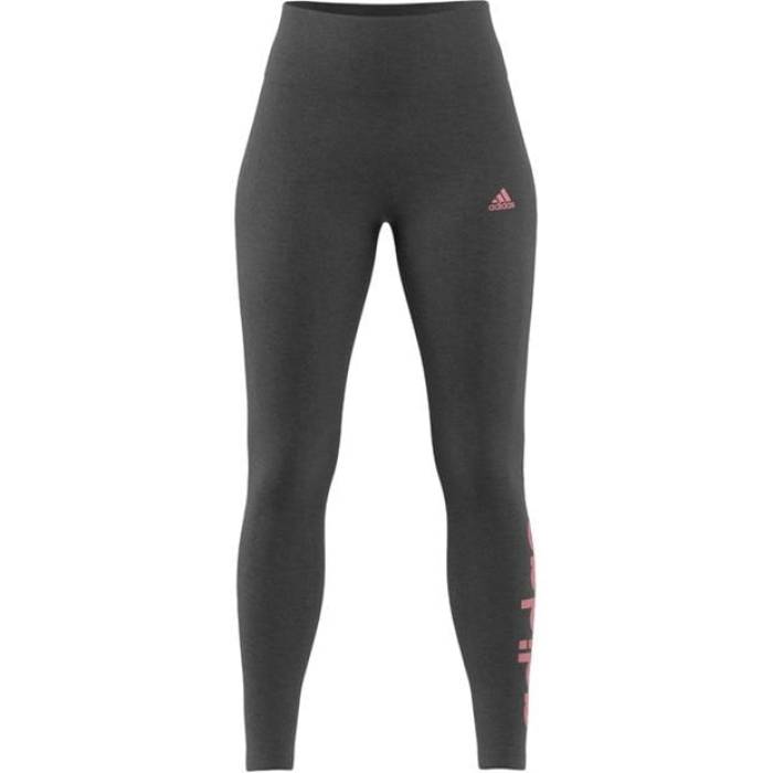 ǥ Adidas  Essentials Linear Leggings Ladies Women Dark Grey/Pink ...
