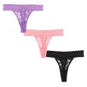 Be You 【 Pack Lace Thong Women Multi 】 インナー 下着 ナイトウェア レディース インナー 下着 ランジェリー ショーツ その他 レディース