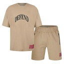 Dfnd London 【 Summer Core T-Shirt & Shorts Set Mens Men Stone 】 Summer サマー コア Tシ...
