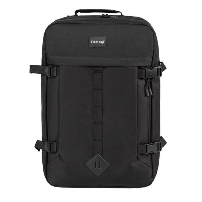 Firetrap  Travel Backpack Unisex Black  Хåѥå Хå åå Хå ʪ ֥...