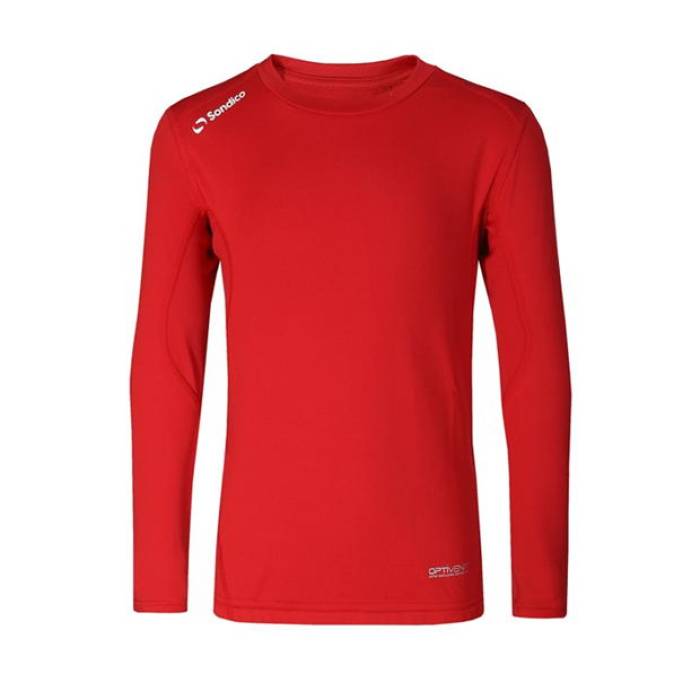 Sondico  Long Sleeved Core Base Layer Junior Kids Red   ݡ ȥɥ...