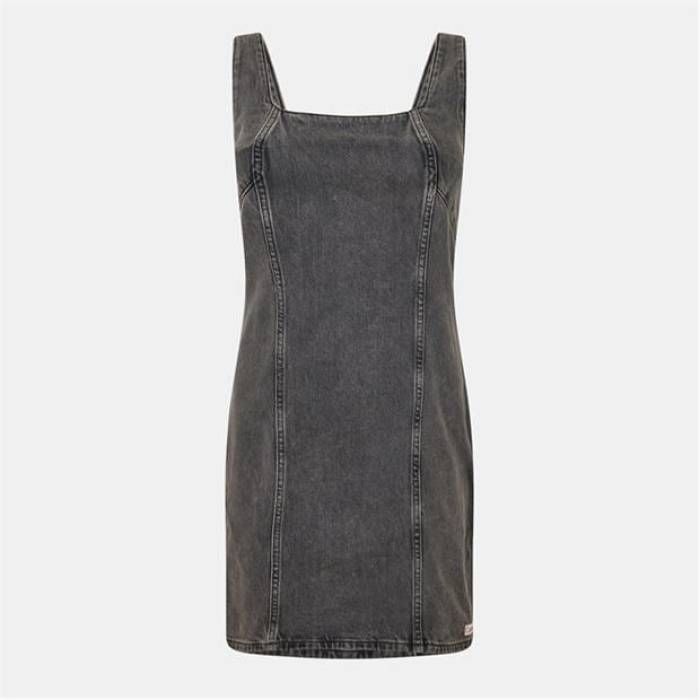 カルバンクライン ジーンズ Calvin Klein Jeans 【 Women's Ckj Denim Mini Dress Women Gray Stone 】 レディース デニム ドレス レディース gray 灰色・グレー・グレイ
