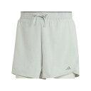 アディダス Adidas 【 Hiit 2-In-1 Performance Shorts Womens Women Grey 】 パフォーマンス ショーツ レ...