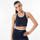 ジャック ウィルス Jack Wills 【 Seamless Racer Sports Bra Women Navy 】 スポーツ アウトドア スポーツウェア アクセサリー スポーツ用インナー レディースインナー スポーツブラ レディース 紺色 ネ